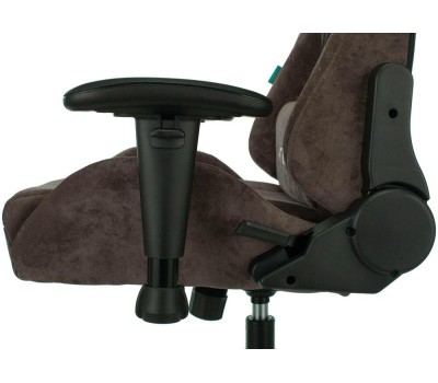 Кресло БЮРОКРАТ Кресло игровое Zombie VIKING KNIGHT Fabric темно-коричневый Light-10 с подголов. крестовина металл