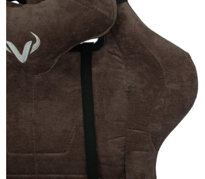 Кресло БЮРОКРАТ Кресло игровое Zombie VIKING KNIGHT Fabric темно-коричневый Light-10 с подголов. крестовина металл