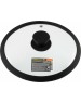 Крышка MALLONY Крышка стеклянная с силиконовым ободком CAPPELLO, 22 см диа, сил ручка (003543)