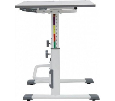 Парта POLINI Растущая парта-трансформер Polini kids Simple М1 75х55 см, белый-серый (1кор)