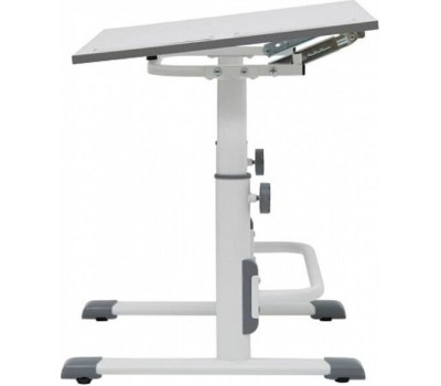 Парта POLINI Растущая парта-трансформер Polini kids Simple М1 75х55 см, белый-серый (1кор)