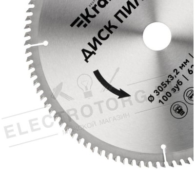 Диск пильный KRANZ (KR-92-0136) Диск пильный 305 мм х 100 зуб х 32/30 мм