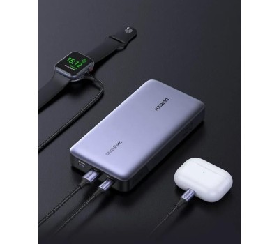 UGREEN Внешний аккумулятор PB205 (90597A) PD 145W Power Bank 25000mAh. Цвет: серый