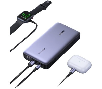 UGREEN Внешний аккумулятор PB205 (90597A) PD 145W Power Bank 25000mAh. Цвет: серый