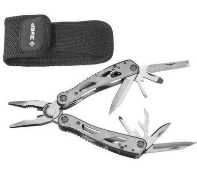 ЗУБР Мультитул Мастер, 12 функций, серый [47752]