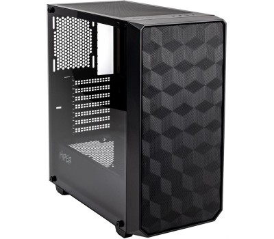 HIPER Корпус ATX BH34-1, Midi-Tower, без БП, черный