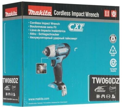 Ударный гайковерт MAKITA Ударный гайковерт TW060DZ, без АКБ, без ЗУ