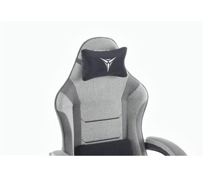 Кресло компьютерное игровое ZONE 51 Кресло игровое Invader x-weave, ткань, до 110кг, шарнирные подлокотники, серый