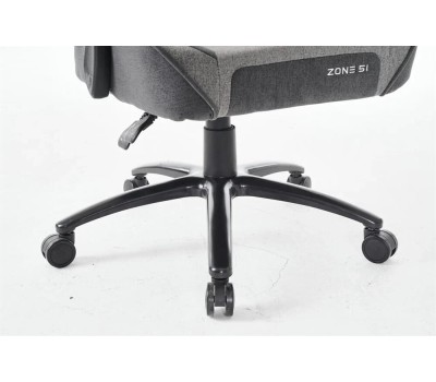 Кресло компьютерное игровое ZONE 51 Кресло игровое Invader x-weave, ткань, до 110кг, шарнирные подлокотники, серый