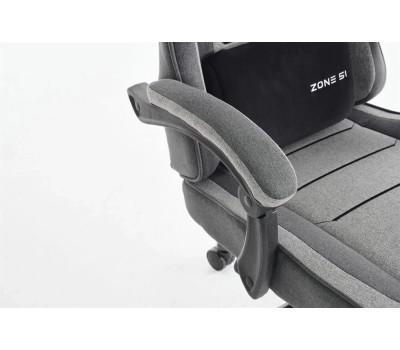 Кресло компьютерное игровое ZONE 51 Кресло игровое Invader x-weave, ткань, до 110кг, шарнирные подлокотники, серый