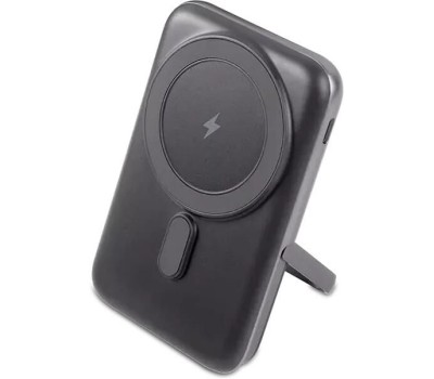 TTEC Внешний аккумулятор портативный ReCharger Pro M LCD 10.000mAh MagSafe Compatible PD 20W Powerbank с подставкой. Цвет: черный