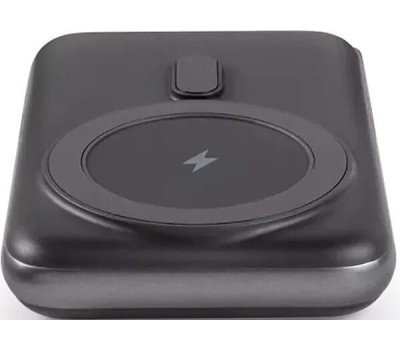 TTEC Внешний аккумулятор портативный ReCharger Pro M LCD 10.000mAh MagSafe Compatible PD 20W Powerbank с подставкой. Цвет: черный