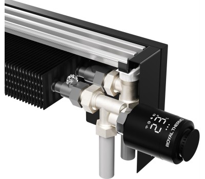 Конвектор ROYAL THERMO Конвектор напольный STEP-130/130/1800-2-N-WT-LG-NA