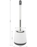 САНАКС - Ёрш для унитаза напольный, корпус из АБС пластика, с силиконовой щёткой, цвет БЕЛЫЙ. 825