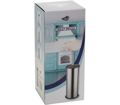 САНАКС - Ёрш для унитаза, напольный, с полоской, из нержавеющей стали, круглый 301