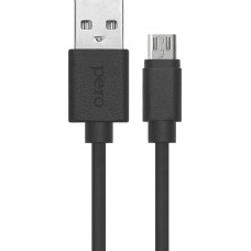 дата-кабель PERO DC-03 MICRO-USB, 2А, 2М, ЧЕРНЫЙ