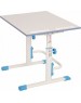 Парта POLINI Растущая парта-трансформер Polini kids Simple М1 75х55 см, белый-синий (1кор)