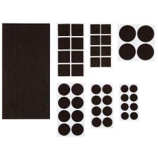 РЫЖИЙ КОТ Накладки-протекторы для мебели самоклеящиеся, 45шт набор, коричневый