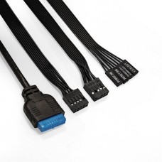 Корпус для ПК EXEGATE EX292859RUS Корпус Miditower EVO-8243 (ATX, без БП, 2*USB+1*USB3.0, черный, 3 вент. с RGB подсветкой, боковая панель - закаленное стекло)