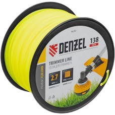 DENZEL Леска для триммера квадрат, 2,7м х 138м, на DIN катушке FLEX CORD 96293