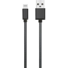 Кабель AKSBERRY (6900278680016) X160 Spring USB-A Lightning, графит