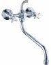 Смеситель для ванны АНТЕЙ 247350-ANT Кристи Смеситель д/ванны с 2-мя рукоятками S-35см, с перекл. душа