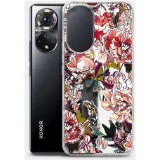 BORASCO Чехол (клип-кейс) ArtWorks, для Honor 50, прозрачный/рисунок [51296]