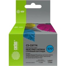 CACTUS Картридж CS-C8774, №177, светло-голубой / CS-C8774