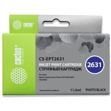 Картридж CACTUS Картридж CS-EPT2631, 26XL, фото черный / CS-EPT2631
