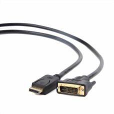 кабель CABLEXPERT Кабель DisplayPort-DVI CC-DPM-DVIM-6, 20M/25M, 1.8м, черный, экран, пакет