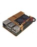 Корпус для ПК ACD Корпус RA504 Gold Metal Aluminum Case with Double Fans for Raspberry Pi 4B