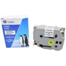Картридж G&G Картридж GG-TZES251, 24мм, черный шрифт, белый фон, 8м, GG-TZES251