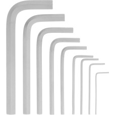 Набор ключей MATRIX Набор ключей имбусовых HEX, 1.5-10 мм, CrV, 9 шт, коротких, с сатиновым покрытием 12303