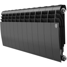 Радиатор ROYAL THERMO Радиатор биметаллический BILINER B 350 Чёрный - 12 секц