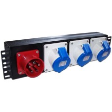 LANMASTER Блок распределения питания TWT-PDU-32AI9-3P, горизонт.размещ., IEC309Х3, Тип вход. тока 32A