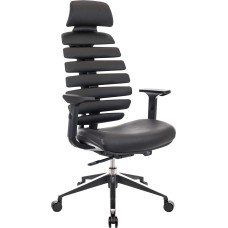 Кресло EVERPROF Кресло Ergo Black (Эрго Блэк) Кожа Черный