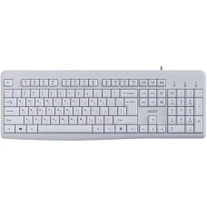 ACER Клавиатура OKW500 белый USB Multimedia (ZL.KBDEE.01S) кабель 1.8м