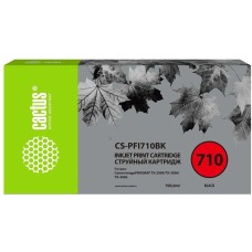 CACTUS Картридж струйный CS-PFI710BK PFI-710 BK черный пигментный (700мл) для Canon imagePROGRAF TX-2000/TX-3000/TX-4000 с чипом
