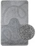 САНАКС - Коврик в ванную ШАГГИ, 103 двойной, СЕРЫЙ, 60х100 + 50х60 см, 100% полиэстер 00167
