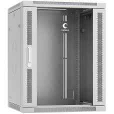 CABEUS Шкаф коммутационный SH-05F-15U60/60-R настенный, стеклянная передняя дверь, 15U, 600x769x600 мм