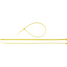 ЗУБР КС-Ж1, 3.6 x 300 мм, нейлон РА66, 100 шт, желтые, кабельные стяжки, Профессионал (309050-36-300)