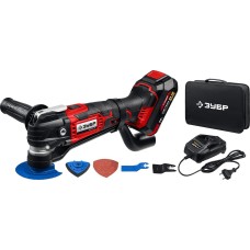 ЗУБР C1-18, 18 В, OQIS, АКБ (2 А·ч), реноватор, сумка, набор насадок (МФИ-18-21)