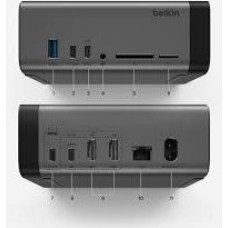 BELKIN Док-станция Connect USB-C 11-in-1 Pro GaN Dock 150W. Цвет: черный