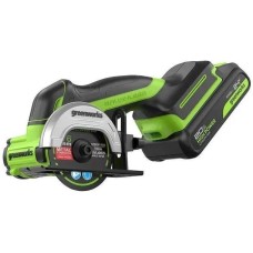 GREENWORKS Углошлифовальная машина GD24UCS 500Вт 20000об/мин рез.шпин.:M6 d=76мм (3402007CUA)