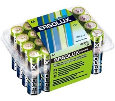 Элементы питания ERGOLUX (14212) LR6 Alkaline BP-24
