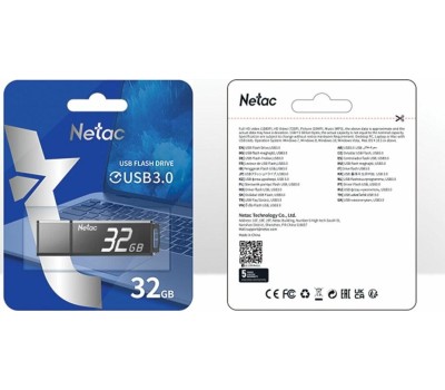 флешка NETAC 32GB NT03U351N-032G-30BK