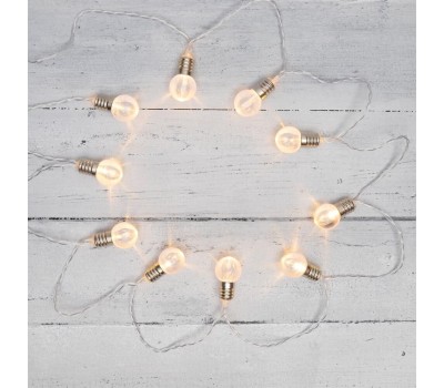 Гирлянда NEON-NIGHT (304-015) ГИРЛЯНДА ЛАМПОЧКИ 10 LED, 1.5 М, ПР-Й ПВХ, ТЕПЛЫЙ БЕЛЫЙ ,