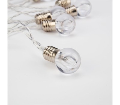 Гирлянда NEON-NIGHT (304-015) ГИРЛЯНДА ЛАМПОЧКИ 10 LED, 1.5 М, ПР-Й ПВХ, ТЕПЛЫЙ БЕЛЫЙ ,