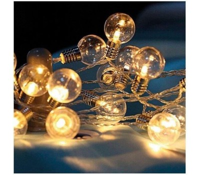 Гирлянда NEON-NIGHT (304-015) ГИРЛЯНДА ЛАМПОЧКИ 10 LED, 1.5 М, ПР-Й ПВХ, ТЕПЛЫЙ БЕЛЫЙ ,