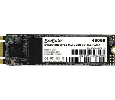 SSD накопитель EXEGATE SSD UV500MNextPro 480GB M.2 (EX280466RUS)